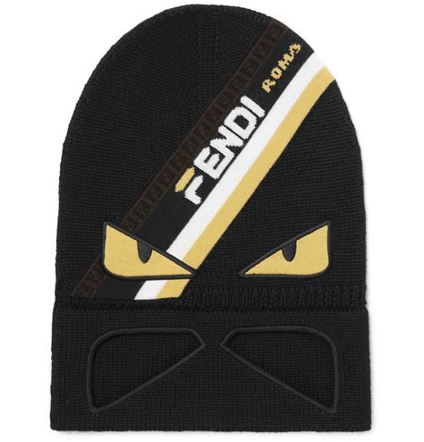 fendi bag bugs beanie hat|fendi hat and scarf set.